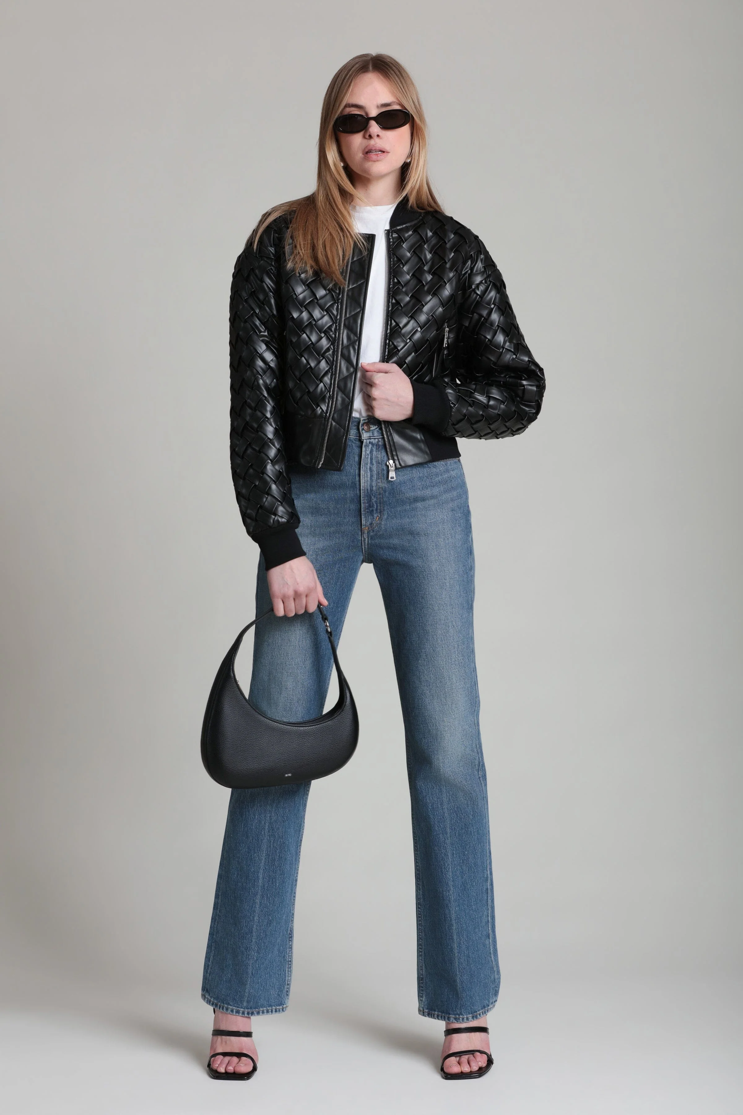 Woven Faux-Ever Leather™ Bomber Jacket - Image 8