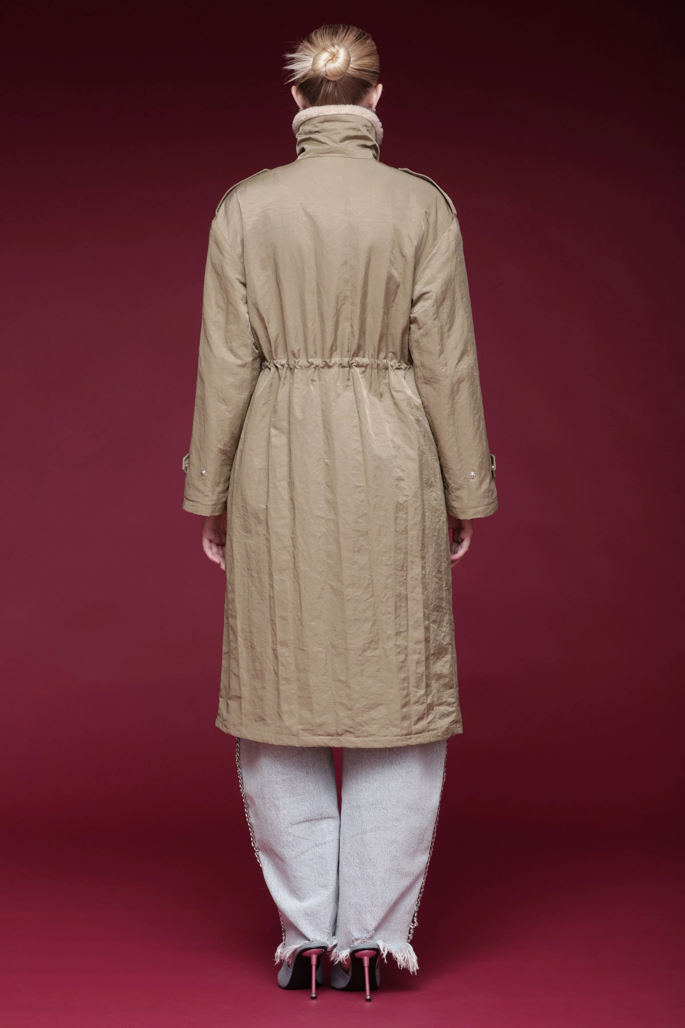 Faux Fur-Lined Nylon Parka - Image 6