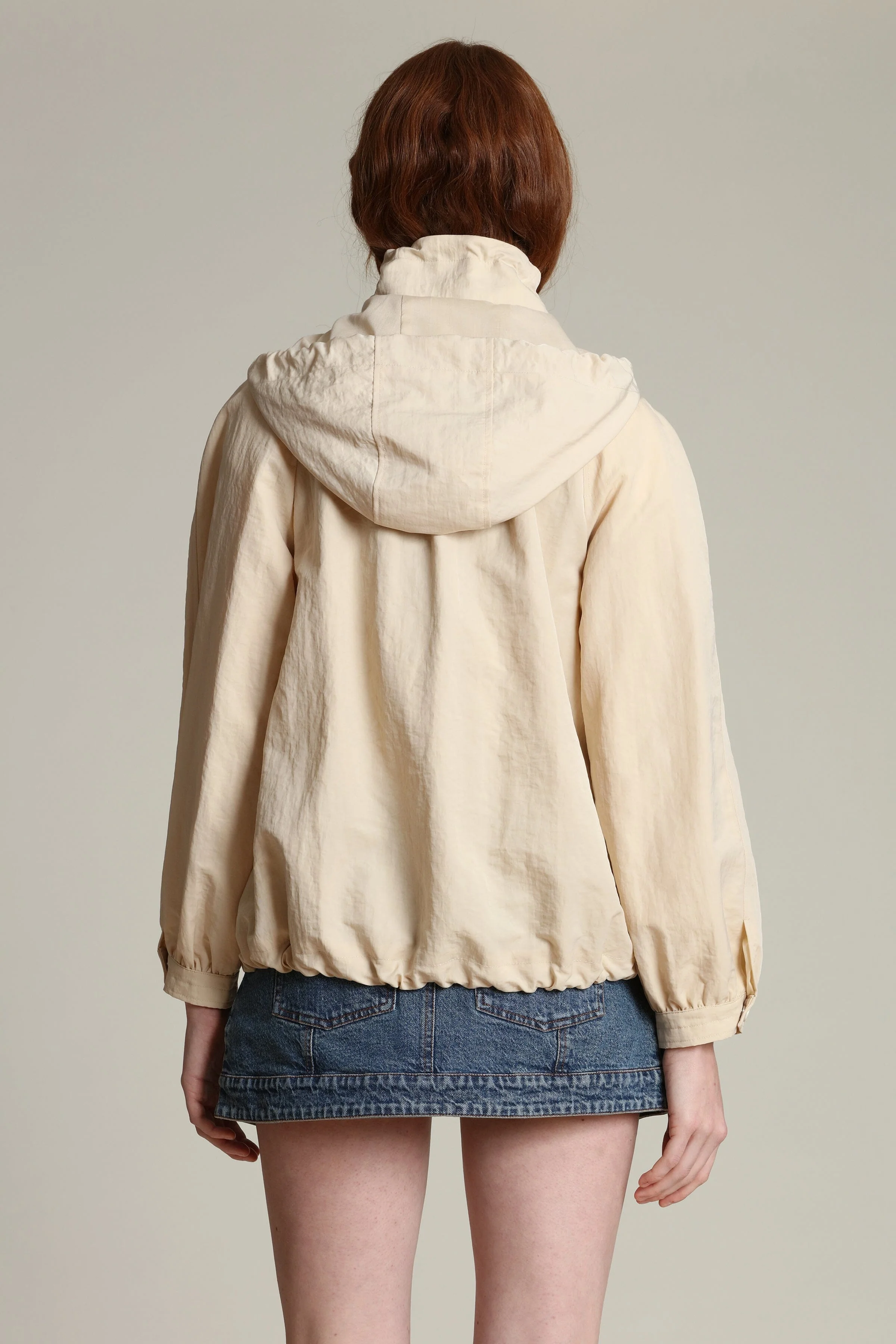 Nylon Balloon Sleeve Windbreaker - Image 6